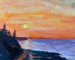 Original Painting Beach Sunset